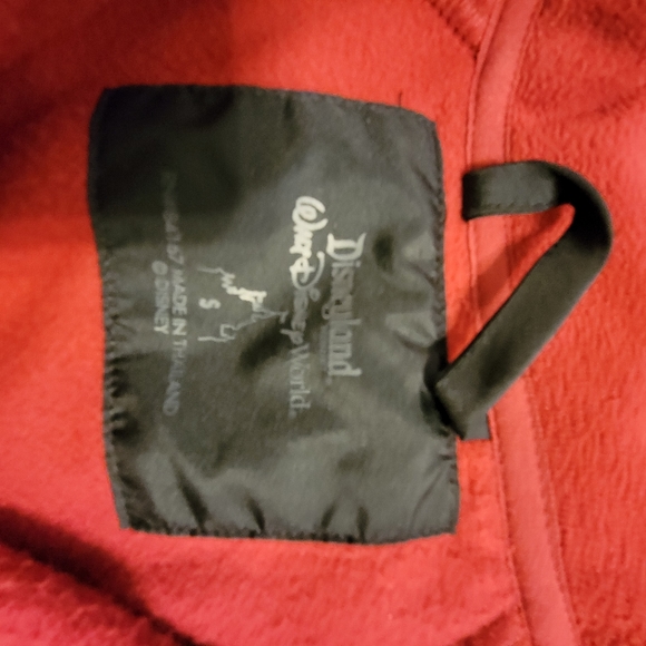 Walt Disney world fleece jacket size small red and black - Picture 3 of 5